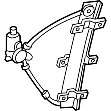 Honda 72710-S9V-A02 Regulator Assembly, Right Rear Door Power