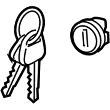 Hyundai 81521-3MA00 Key Sub Set-Glove Box