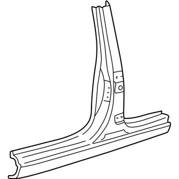 Lexus 61311-53011 Pillar, Center Body, Outer RH
