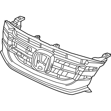 Honda 75101-TK8-A22 Base, Front Grille