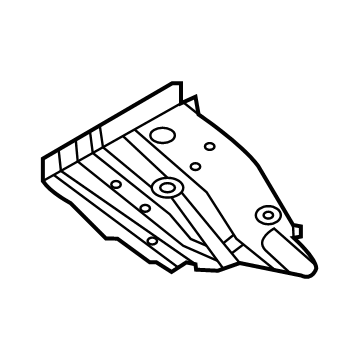 BMW 41-00-9-879-519 SUPPORT FLOOR PANEL, REAR, L
