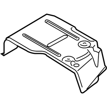 BMW 51-48-7-138-485 Heat Insulation, Rear Silencer, Left