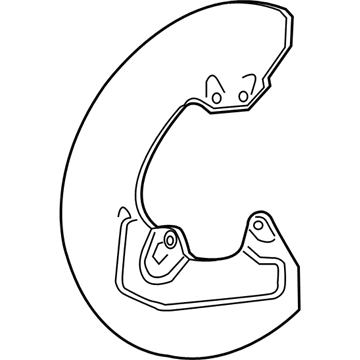 Lexus 47782-24050 Cover, Disc Brake Du