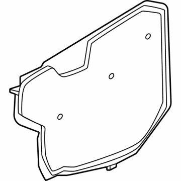 Nissan 80860-5MP0B SCREEN-SEALING, FRONT DOOR RH