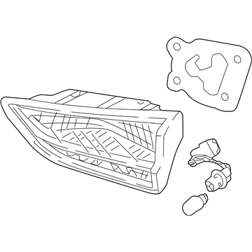Hyundai 92404-G3110 Lamp Assembly-Rear Combination Inside, RH