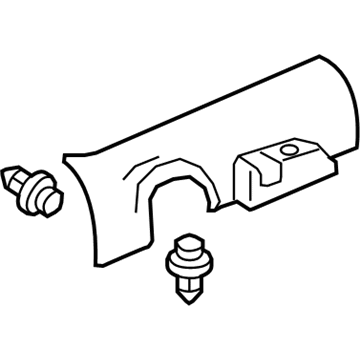 Acura 84201-TR3-A11ZB Garnish Assembly, Right Front Side (Inner) (Premium Black)