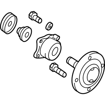 Kia 527302G200 Rear Wheel Hub & Bearing Assembly