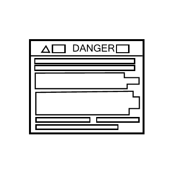 Toyota 47997-76010 Caution Label