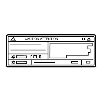Toyota 88723-02250 AC Label
