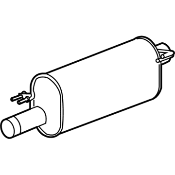 Mopar 52121604AB MUFFLER-Exhaust