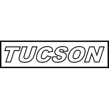Hyundai 86310-2S000 Tucson Emblem