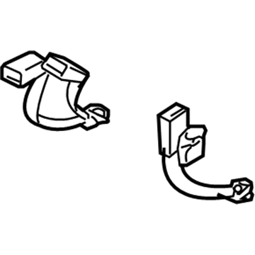 Nissan 88842-CA000 Rear Seat Buckle Belt Assembly