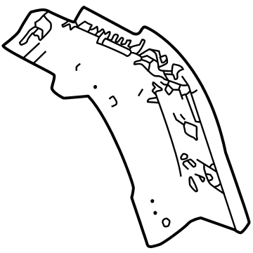 Acura 64342-TYA-A00ZZ Stiffener Right, Rear Pillar Lower