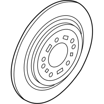 Kia 584113X300 Disc-Rear Brake