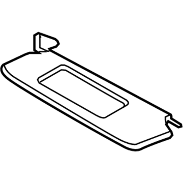 Nissan 96400-ZT51B Passenger Side Sun Visor Assembly