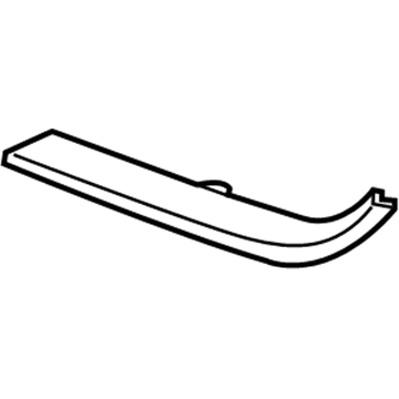 Honda 71124-SWA-J31ZB Molding A, R. FR. Grille (Upper) *B536P* (ROYAL BLUE PEARL)