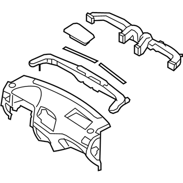 Hyundai 84710-1E100-AR Crash Pad Assembly-Main