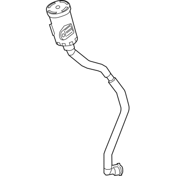 BMW 16-13-7-469-504 VENT PIPE WITH DUST FILTER