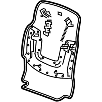 GM 84017588 Seat Back Panel