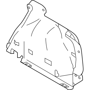 Nissan 84950-6MD0B Finisher-Luggage Side, Lower RH
