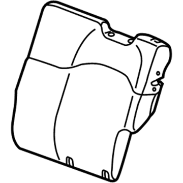 Honda 82527-TK6-A02ZA Pad & Trim, L. RR. Seat-Back *NH747L* (KIRABI GRAY)