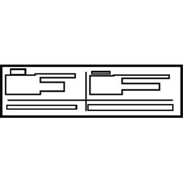 GM 95969609 AC Label