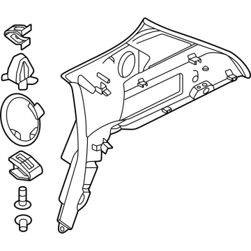 Mopar 7MU23LXHAA MOLDING-QUARTER TRIM