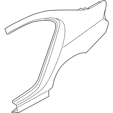 BMW 41-21-7-240-487 Left Rear Side Panel