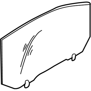 Hyundai 83410-2D211 Glass Assembly-Rear Door, LH