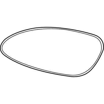 BMW 51-16-7-112-588 Mirror Glass, Heated, Convex, Right