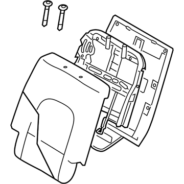 Hyundai 89400-3J050-R7D Back Assembly-2ND Seat, RH
