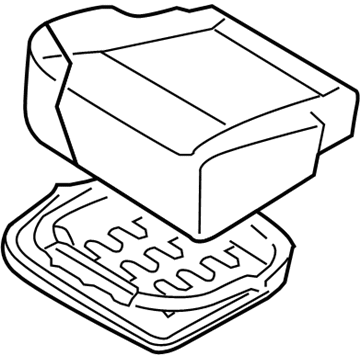 Hyundai 89200-3J001-R7D Cushion Assembly-Rear Seat, RH