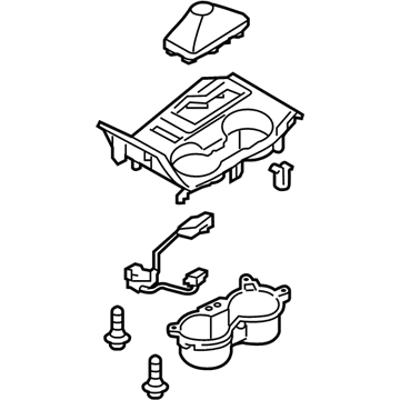 Hyundai 84650-2SBA0-GV2 Cover Assembly-Console Upper
