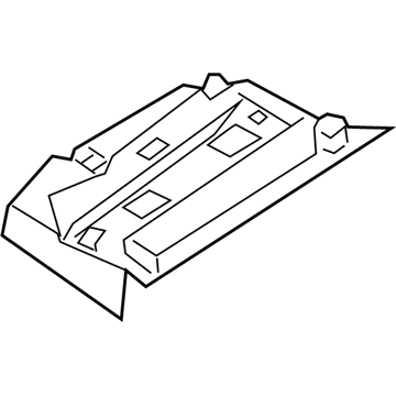 BMW 51-45-6-998-519 PASSENGER'S FOOTWELL TRIM PA