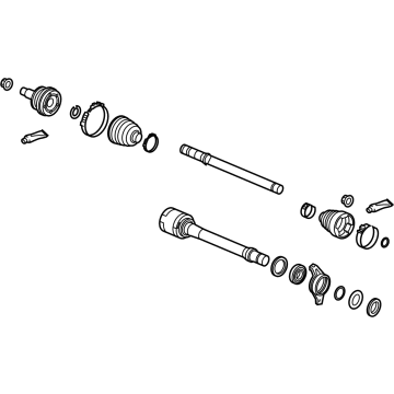 Honda 44305-T6Z-A21 Driveshaft Assembly-, R