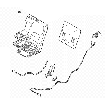 Infiniti 88050-5VH1E SEAT ASSY-2ND,LH