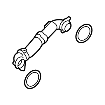 BMW 11-53-8-645-546 LINE FROM COOLANT PUMP-CYLIN