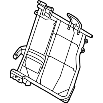 Nissan 88651-5EE3A Frame Assy-Back, Rear Seat LH