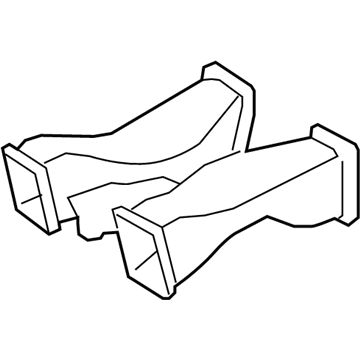 BMW 64-22-9-168-935 Air Duct, Middle Rear