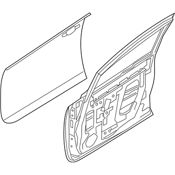 Nissan 80100-3NF2A Door Assy-Front, RH