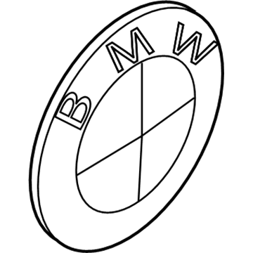 BMW 51-14-7-057-794 Emblem-Rear Or Front