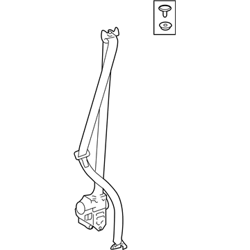 Lexus 73210-0E140-C3 Belt Assembly, Front Seat