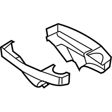BMW 51-16-7-076-129 Set Of Covers Mirror Baseplate