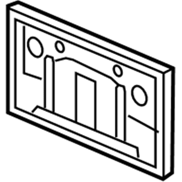 Honda 71145-T0A-A00 Base, Front License Plate