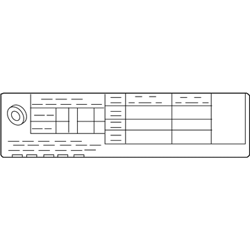 Infiniti 99090-5DC2A Placard-Tire Limit