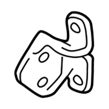Acura 67950-S01-A01ZZ Hinge, Left Rear Door (Upper)
