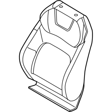 Nissan 87650-5MP4A BACK ASSY-FRONT SEAT