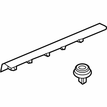 Honda 84201-TVA-A01ZA Garnish Assy., R. FR. Side (Inner) *NH900L* (DEEP BLACK)