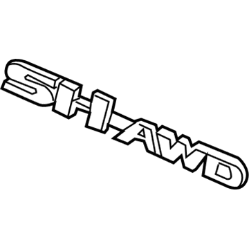 Acura 75719-SJA-A01 Emblem, Rear (Sh-Awd)