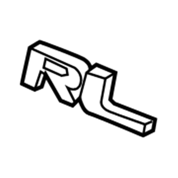 Acura 75722-SJA-A01 Emblem Set, Rear (Rl)